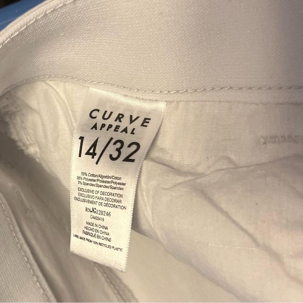 Curve Appeal Women's White Skinny Pants